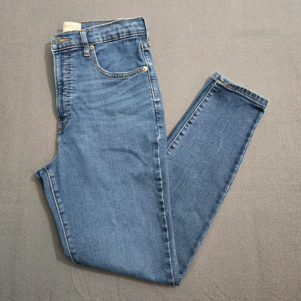 Everlane Women 30 Regular High Rise Skinny Blue Denim Jeans